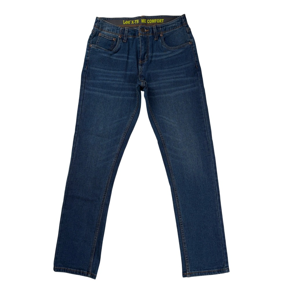 Lee‎ X-Treme Comfort Kids Jeans Blue Size 14 Elastic Waist Stretchy Denim